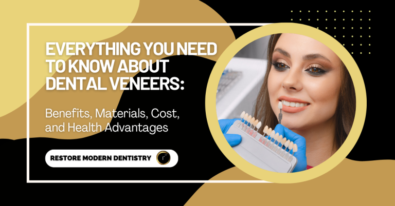 Smiling patient showing natural-looking porcelain veneers with cosmetic dentistry at Restore Modern Dentistry in Bentonville, AR