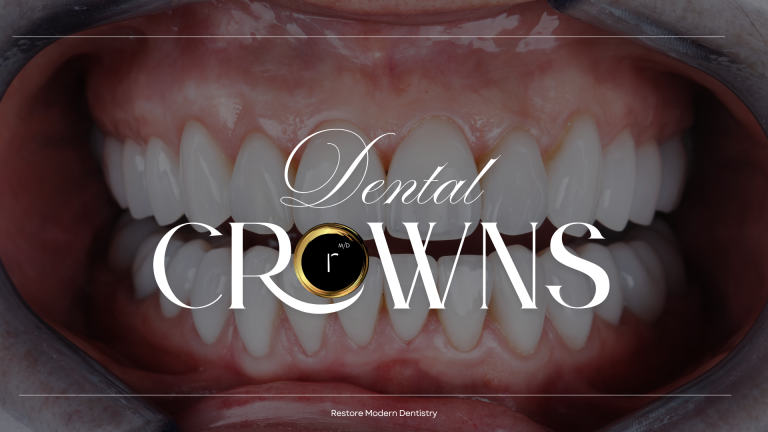 Patient receiving a same-day dental crown at Restore Modern Dentistry in Bentonville, Arkansas using advanced CEREC technology for a fast, natural-looking smile restoration