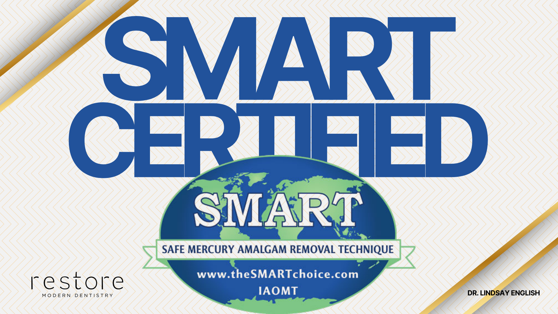 Dr. English Becomes SMART Certified to Safely Remove Mercury Amalgam Fillings 1 Mercury filling replacement with tooth-colored composite Bentonville cosmetic dentist